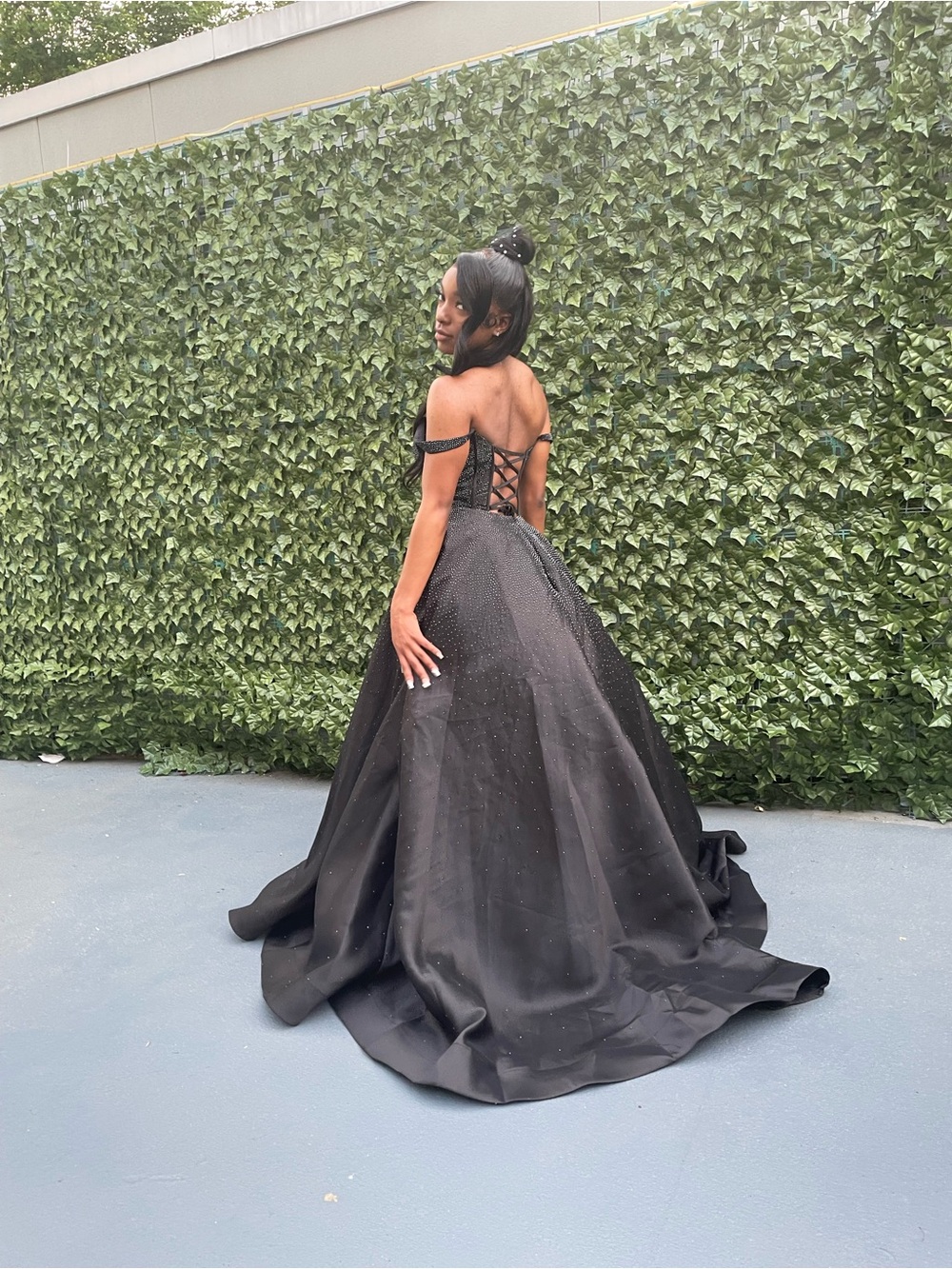 Sherri Hill Black Sequin Ball Gown - Picture 8 of 8